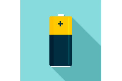 Battery icon, flat style