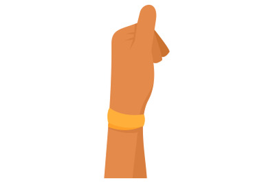 Boy thumb up icon, flat style