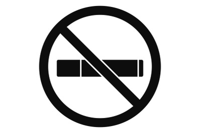 No smoking icon, simple style