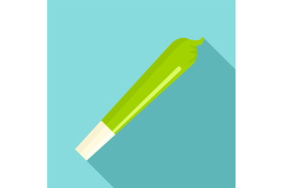 Marijuana cigar icon, flat style