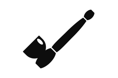 Steel smoke pipe icon, simple style