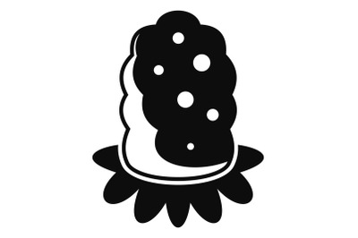 Marijuana seed icon, simple style