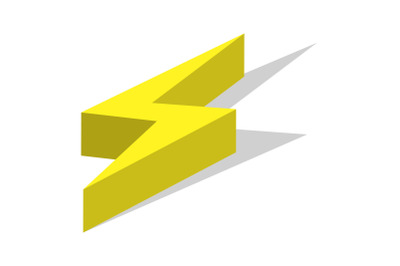 Light energy icon set, isometric style