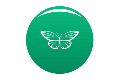 Decorative moth icon vector green