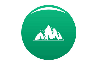 Alp icon vector green