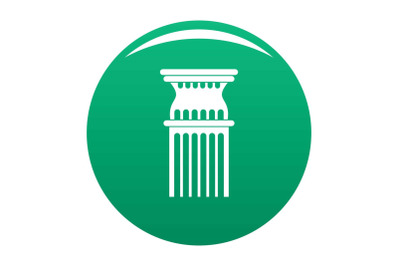 Column icon vector green