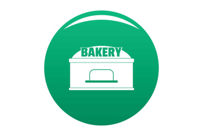 Bakery trade icon vector green