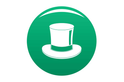 Magic cylinder icon vector green