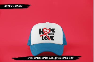 Hope Faith Love SVG