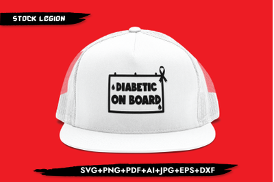 Diabetic On Board SVG