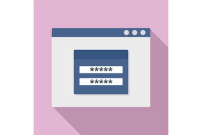 Login to account icon, flat style