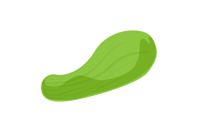 Bottle gourd icon, cartoon style