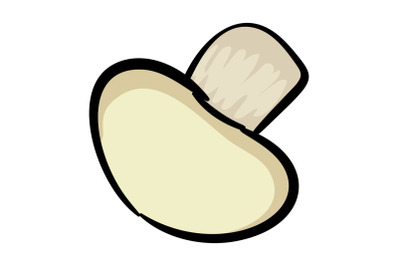 Mushroom icon, cartoon style