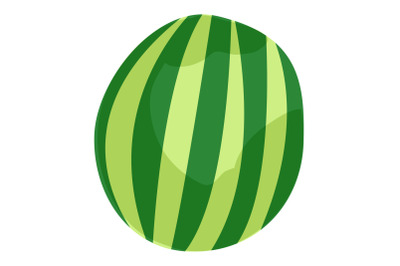 Watermelon icon, cartoon style