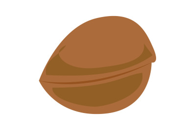 Greek nut icon, cartoon style