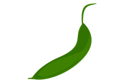 Garden peas icon, cartoon style