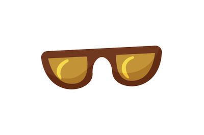 Hipster glasses icon, cartoon style