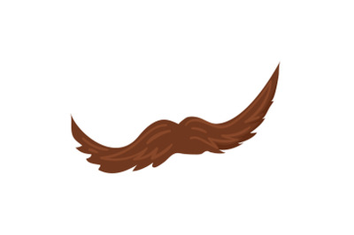 Man mustache icon, cartoon style