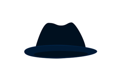Man hat icon, cartoon style