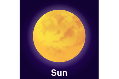 Sun icon, isometric style
