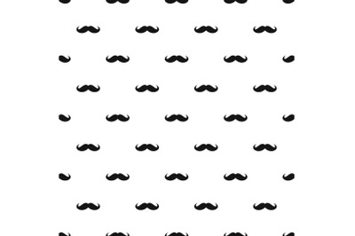 Russia mustache pattern seamless vector