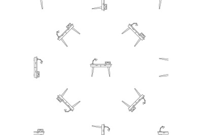 Work table pattern seamless vector