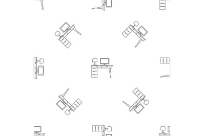 Computer table pattern seamless vector