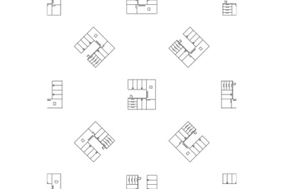 Modern kitchen pattern seamless vector