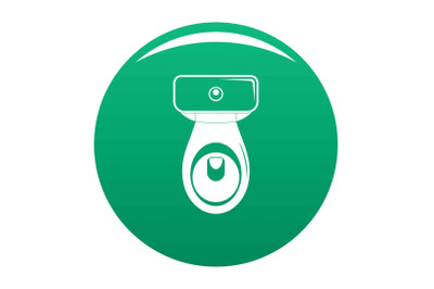 Restroom icon vector green