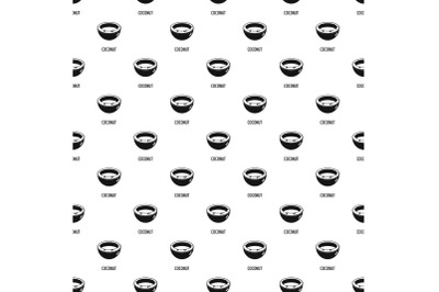 Coconut pattern seamless vector