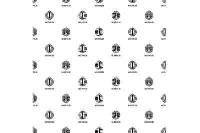 Watermelon pattern seamless vector