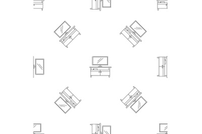 Tv home cinema pattern seamless vector