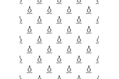 Dragon fruit pattern seamless vector