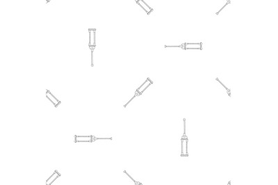 Medical crutch pattern seamless vector