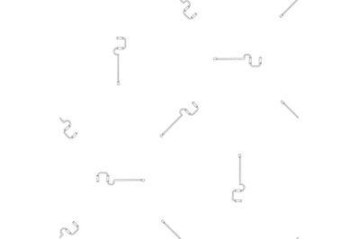 Metal walking stick pattern seamless vector