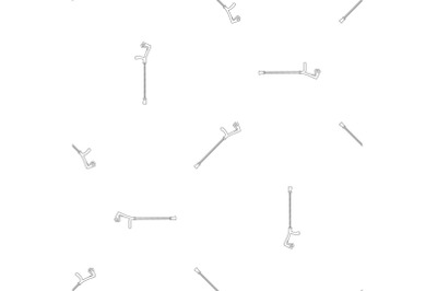 Elbow crutch pattern seamless vector