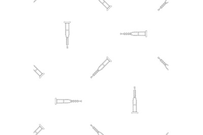 Wood crutch pattern seamless vector