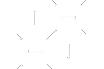 Walking stick pattern seamless vector