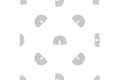 Igloo pattern seamless vector