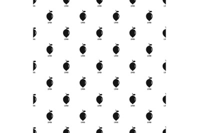 Lemon pattern seamless vector