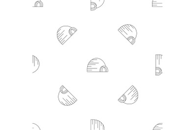 Arctic igloo pattern seamless vector