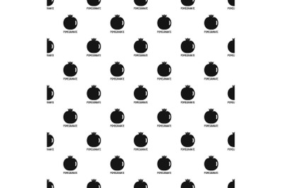 Pomegranate pattern seamless vector