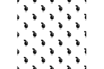 Plum pattern seamless vector