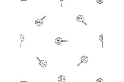 Egg fry pan pattern seamless vector