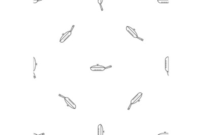 Closed pan pattern seamless vector