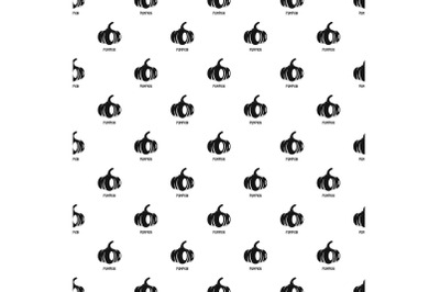 Pumpkin pattern seamless vector