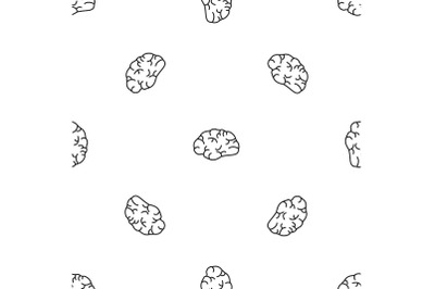 Brainstorming pattern seamless vector