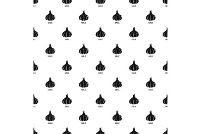Garlic pattern seamless vector