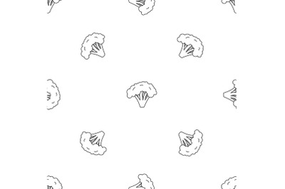 Broccoli pattern seamless vector