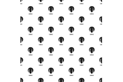 Cabbage pattern seamless vector